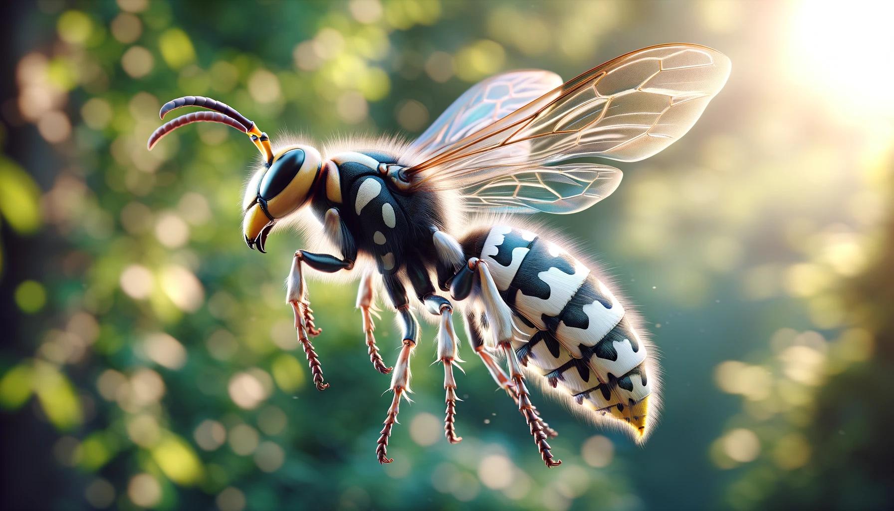 picture of a bald faced hornet sting