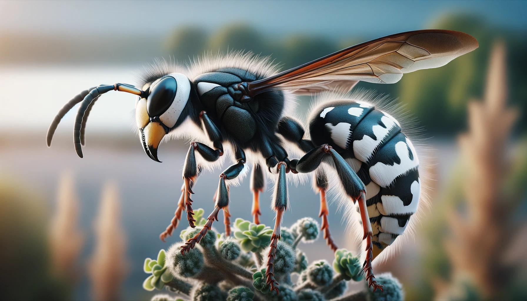 visualization of a bald faced hornet sting