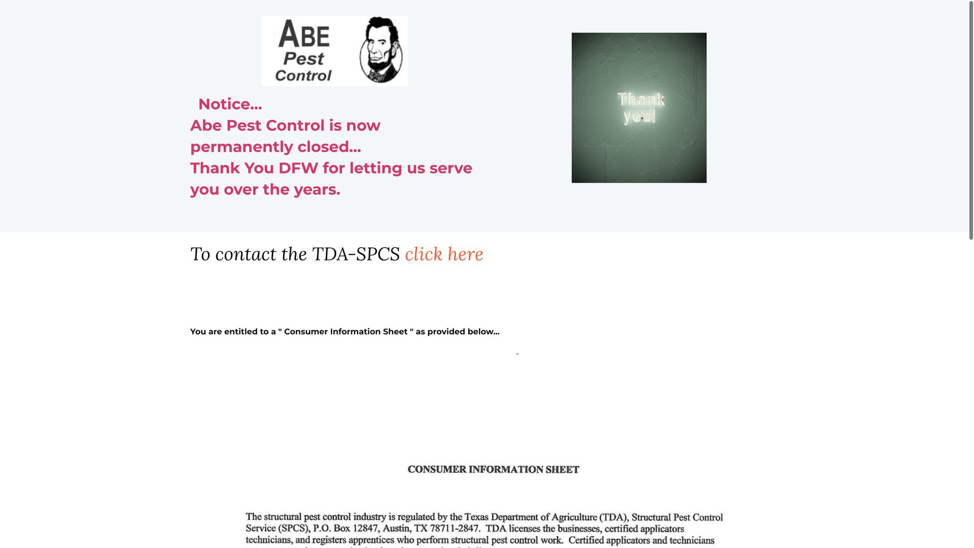 Pest Control Company Abe Pest Control