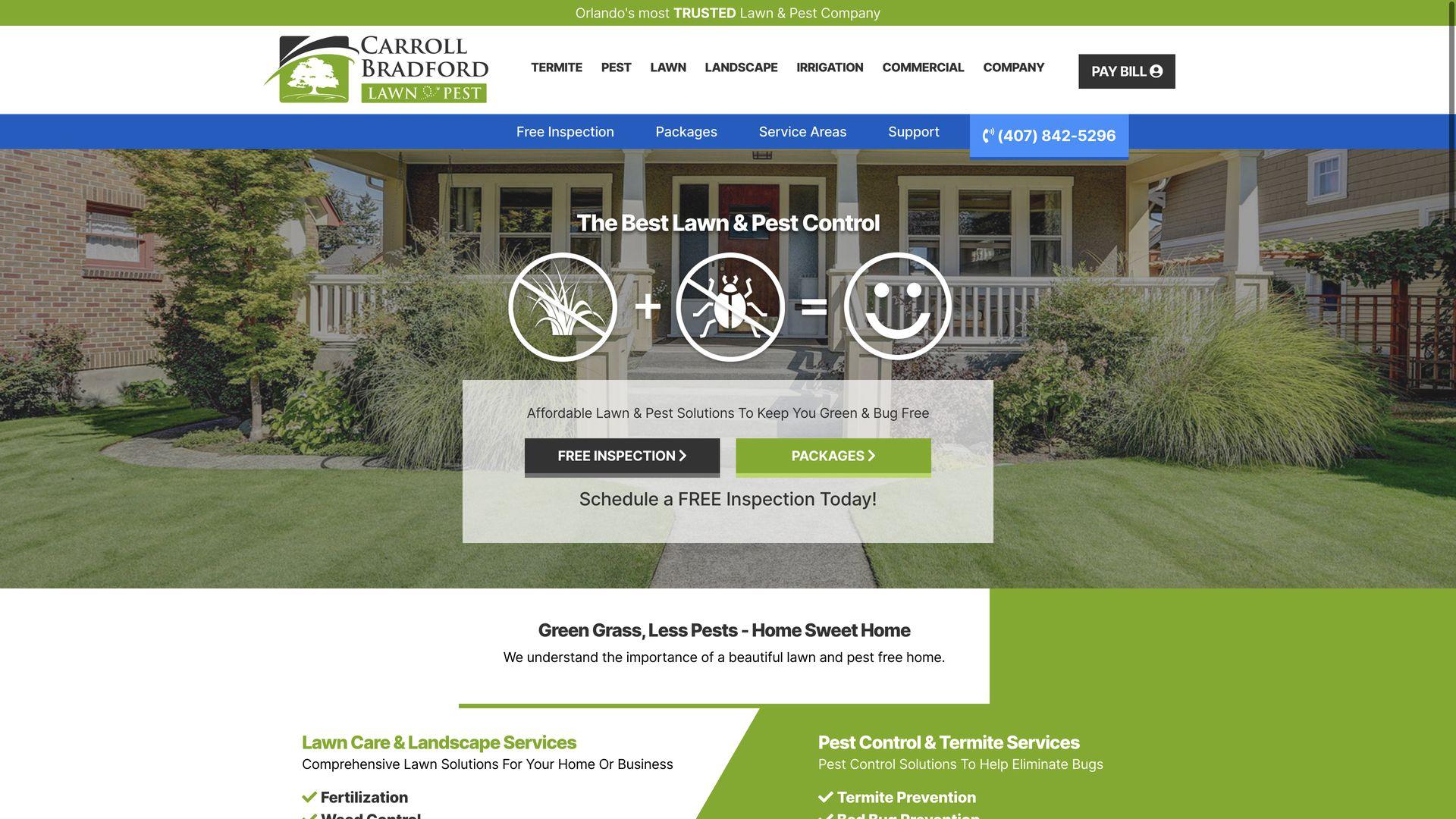 Pest Control Company Carroll Bradford Lawn & Pest