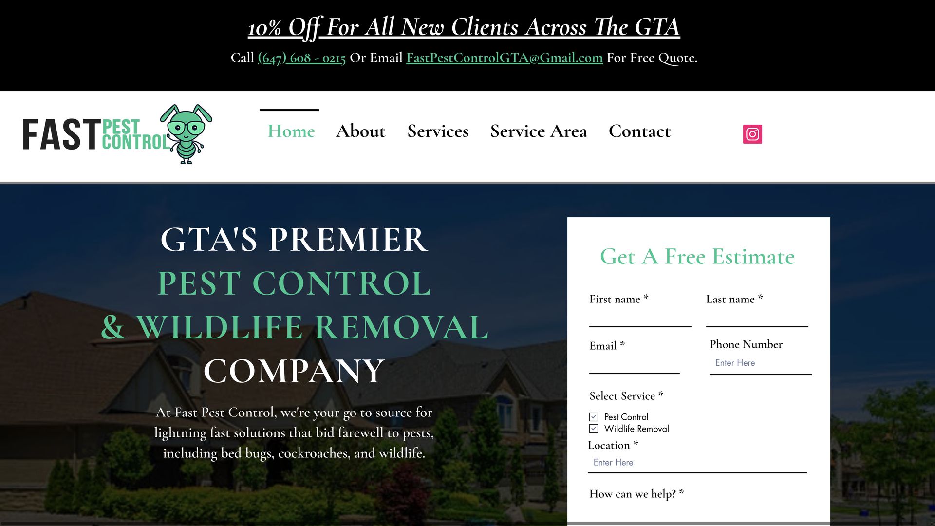 Pest Control Company Fast Pest Control - Toronto