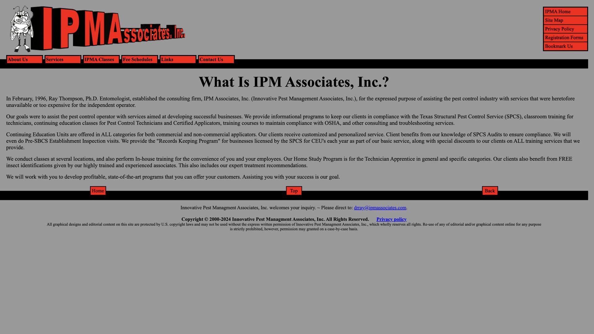 Pest Control Company Innovative Pest Management Associates