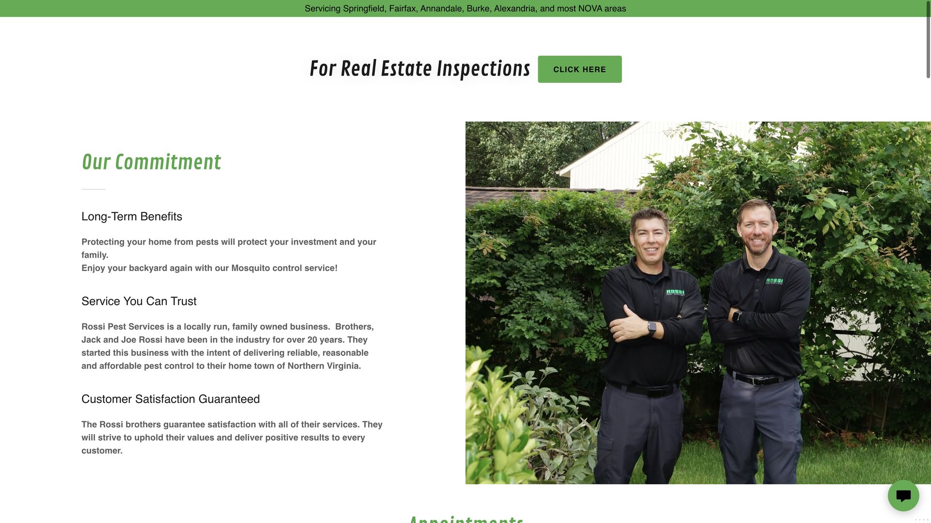 Pest Control Company Rossi Pest Services